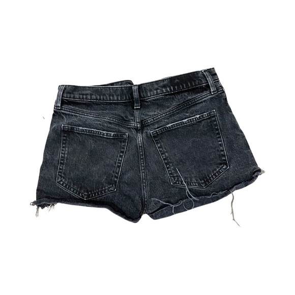 ABERCROMBIE & FITCH High Rise Mom Washed Black Denim Shorts SZ 28 - Picture 4 of 5